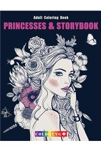 Princesses & Storybook Adult Coloring Book