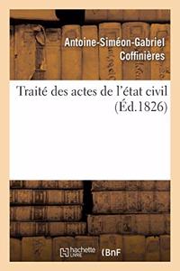 Traité Des Actes de l'État Civil