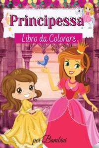 Principessa Libro da Colorare per Bambini