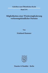 Moglichkeiten Einer Wiedereingliederung Verfassungsfeindlicher Parteien