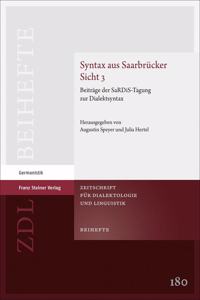 Syntax Aus Saarbrucker Sicht 3