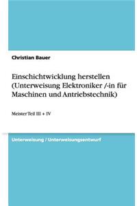 Einschichtwicklung herstellen (Unterweisung Elektroniker /-in für Maschinen und Antriebstechnik)