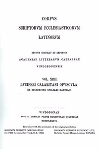 Luciferi Calaritani Opuscula