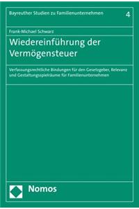Wiedereinfuhrung Der Vermogensteuer