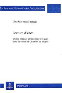 Lecture d'«Erec»
