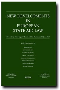 New Developments in European State Aid Law