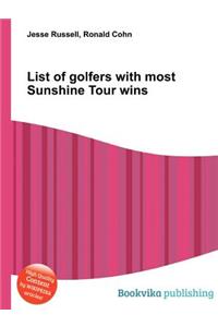 List of Golfers with Most Sunshine Tour Wins