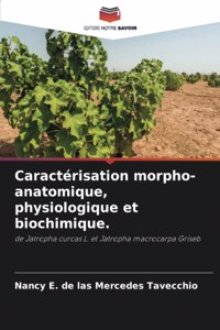 Caractérisation morpho-anatomique, physiologique et biochimique.