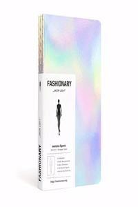 Fashionary Mini Neon Light Womens Sketchbook A6 (Set of 3)