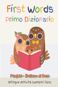 First Words Primo Dizionario Punjabi-Italiano di Base. Bilingue Attività bambini libro