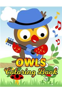 Owls Coloring Book