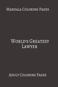 Mandala Coloring Pages World's Greatest Lawyer