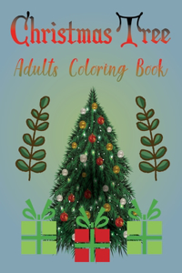 Christmas Tree Adults Coloring Book