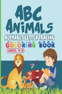 ABC Animals Alphabet Letter Tracing Coloring Book