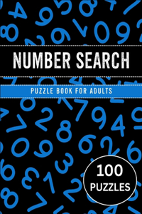 Number Search Puzzle Book For Adults