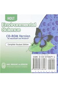 Holt Environmental Science: Student Edition on CD-ROM 2004