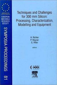 Techniques and Challenges for 300 mm Silicon: Processing, Characterization, Modelling and Equipment