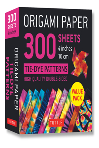 Origami Paper 300 Sheets Tie-Dye Patterns 4 (10 CM)