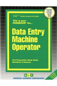 Data Entry Machine Operator