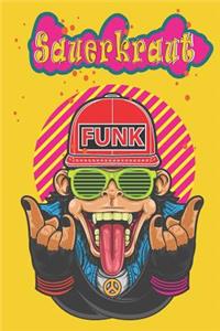 Monkey Kombucha Blank Recipe Book Desinged For Kombucha, Kefire, Kimchi & Sauerkraut Fermented Recipes