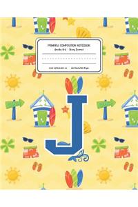 Primary Composition Notebook Grades K-2 Story Journal J