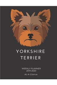 Yorkshire Terrier Weekly Planner 2019-2020 At-A-Glance