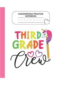 Handwriting Practice Notebook - 3rd Grade Crew