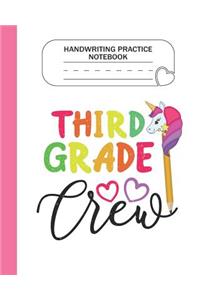 Handwriting Practice Notebook - 3rd Grade Crew