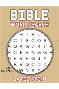Bible Word Search Large Print