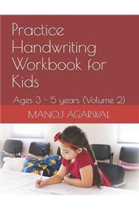Practice Handwriting Workbook for Kids