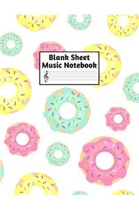 Blank Sheet Music Notebook