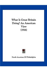 What Is Great Britain Doing? An American View (1916)