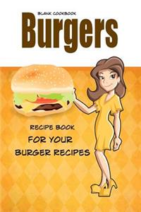 Blank Cookbook Burgers
