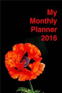 My Monthly Planner 2016