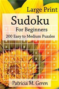 Large Print Sudoku For Beginners