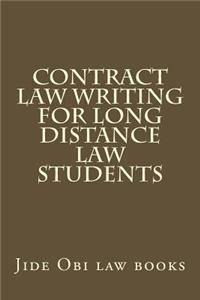 Contract Law Writing For Long Distance Law Students