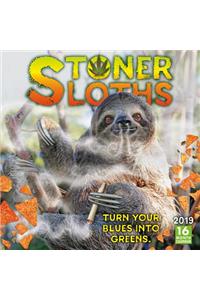 2019 Stoner Sloths 16-Month Wall Calendar: By Sellers Publishing
