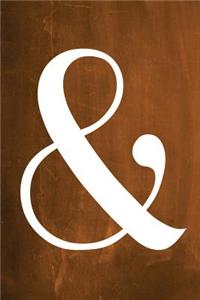 Chalkboard Journal - Ampersand (Orange)