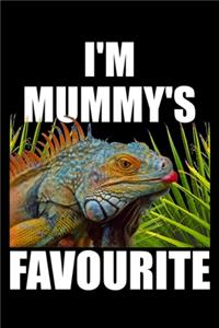 Green Iguana I'm Mummy's Favorite Notebook