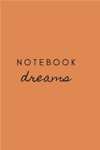 dreams journal writing ideas notebook planner list of goals making