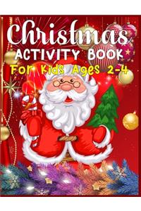 Christmas Activity Book For Kids Ages 2-4