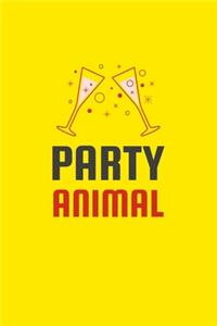 Party Animal: Blank Lined Journal - Office Notebook - Writing Creativity - Meeting Notes - Documentation