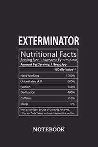 Nutritional Facts Exterminator Awesome Notebook