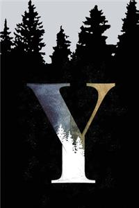 Bullet Journal with Monogram Letter Y