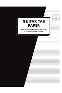 Guitar Tab Paper