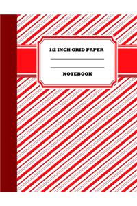 1/2 Inch Grid Paper Notebook
