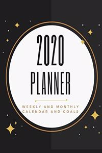 2020 Planner Weekly and Monthly Calendar and Goals