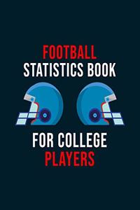 Football Statistics Book For College Players