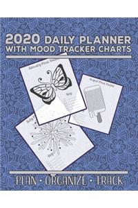 2020 Daily Planner with Mood Tracker Charts