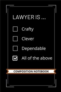 Lawyer is ... Crafty, Clever, Dependable
